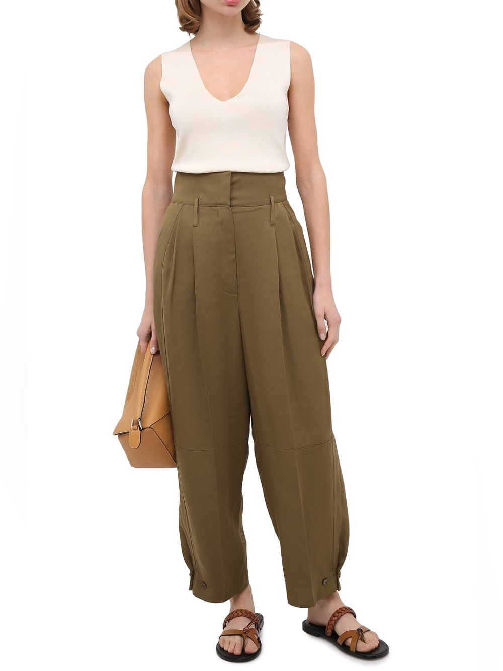 GIVENCHY High Waisted Military Trouser